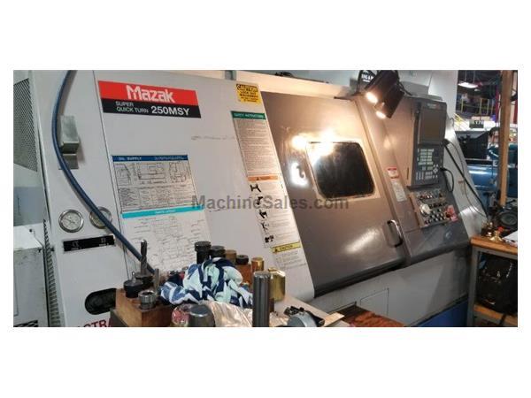 MAZAK SQT-250-MSY,10"CHK,6"SUB,"Y"AXIS,2.99-BORE,SUB-SP MAZAK SQT-250-MSY,10"CHK,6"SUB,"Y"AXIS,2.99-BORE,SUB-SP