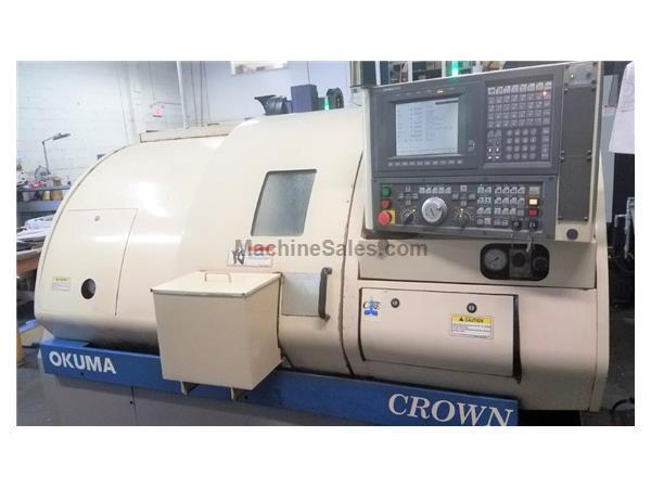 OKUMA CROWN BIG BORE, 1997, 10" CHK, 3.15" BORE, TAILSTOCK OKUMA CROWN BIG BORE, 1997, 10" CHK, 3.15" BORE, TAILSTOCK