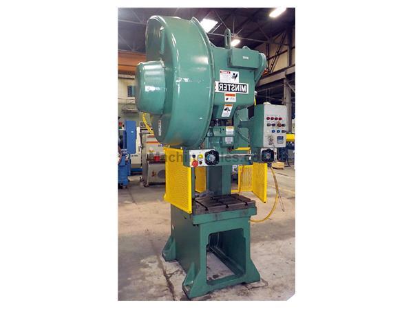 45-Ton Minster No. 5SS Flywheel Type Fixed Base Superstock OBS Press 45-Ton Minster No. 5SS Flywheel Type Fixed Base Superstock OBS Press