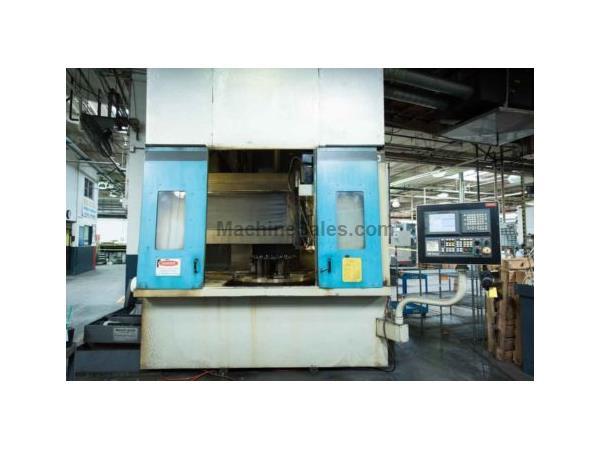 Springfield # 42CNC , elevating rail, 42&quot; table, GE Fanuc 16iT 4-Axis control, 1999, #7019