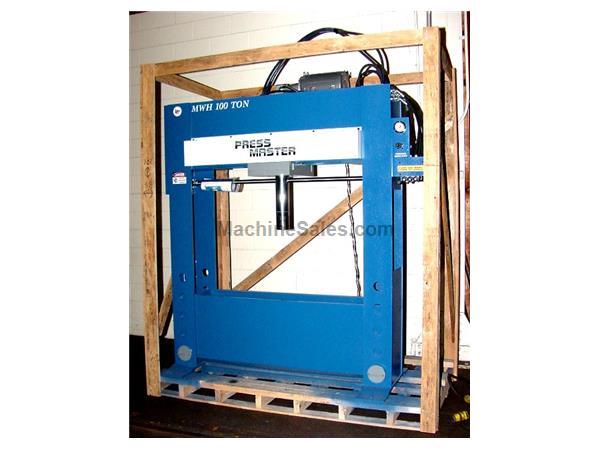 100 Ton 12" Stroke Pressmaster HFP-100-MWH H-FRAME HYDRAULIC PRESS, Movable Workhead