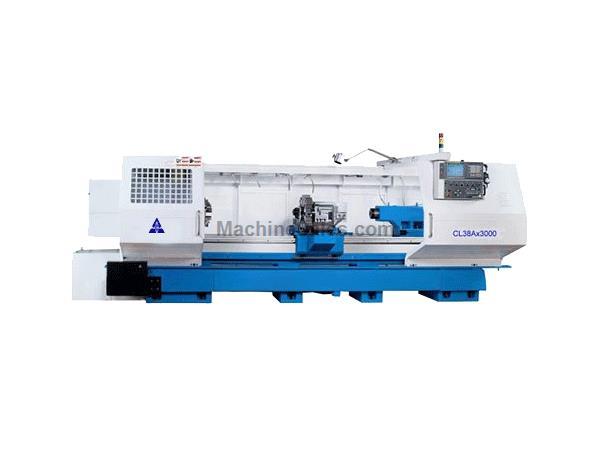 26"X 160" ACRA MODEL CL-38A HOLLOW SPINDLE CNC FLAT BED LATHE WITH FANUC OITD CO