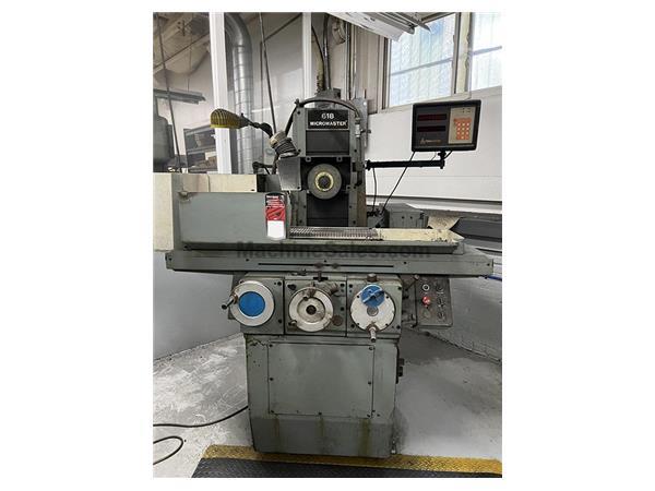 6&quot; Width 18&quot; Length Brown  Sharpe MICROMASTER 618 SERIES II, NEW 1978, 3X AUTO FEEDS SURFACE GRINDER, AUTO IDF, EMC, DRO, WET  DRY SET-UP