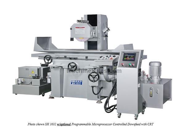 16" Width 32" Length Sharp SH-1632 SURFACE GRINDER, 5 HP, 2 or 3 Axis