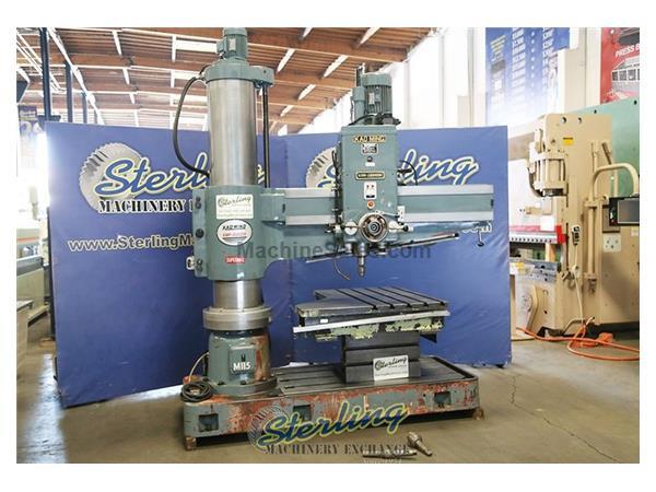 5' -15&quot; Kao Ming #KMR-1600DH, radial drill, automatic lube, #5MT, power column, PDF, box table, #A5871