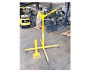 sky hook portable steel crane lifting de, Grizzly #8557, 500 lb., 4 swivel casters, fixed base, manual crank, #A5528