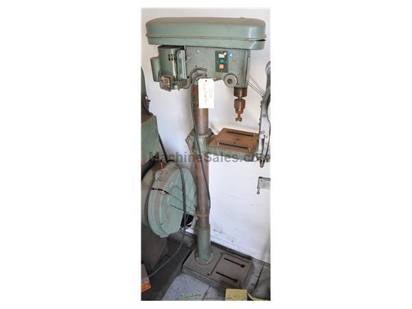13&quot; King #KSD-340, floor drill, table elevating mechanism, drill chuck, single phase, 1/2 HP, #8239