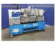 18" x 40" Supertec #1840, engine lathe Steady Rest, tailstock, foot pedal brake, digital read out, 6-jaw chuck, work light, 2011, #A6833