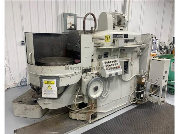 24&quot; Chuck 20HP Spindle Arter H24, 1985, AUTO RAM TRAVEL  UPFEED OF CHUCK ROTARY SURFACE GRINDER, CONCENTRIC POLE CHUCK, COOLANT,