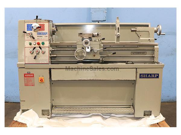 13&quot; Swing 40&quot; Centers Sharp 1340 ENGINE LATHE, Inch/Metric, Gap, Taper, Steady, 3 HP,
