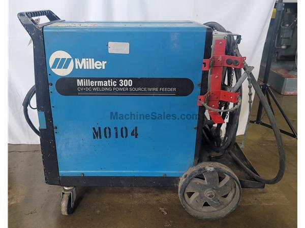 Miller Millermatic 300 Mig & Flux Core Welder, Welding Gun, Leads, 1997
