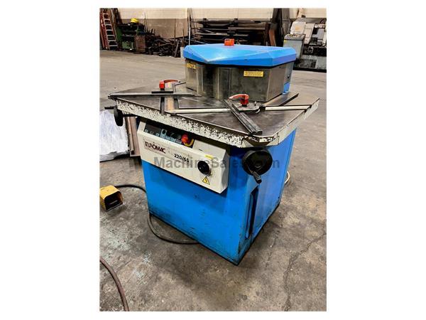 USED EUROMAC VARIABLE ANGLE 8&quot; x 8&quot; x 1/4&quot; HYDRAULIC SHEET METAL NOTCHER, Stock# 10993, Year: 1995