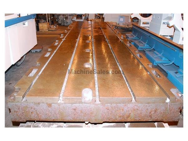 Floor Plate, T-Slotted, 60" x 218" x 10" Cast Iron