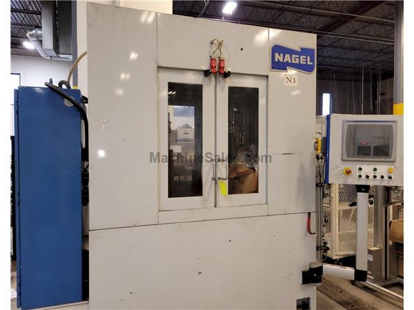 Nagel ECO 40-2 CNC Twin Spindle Vertical Honing Machine, 3 - 40mm Bore Size, 400mm Stroke, Allen Bradley Panel View Plus 1500 Control, New 2012