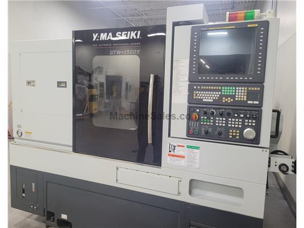 Yama Seiki GTW-1500Y CNC Multi-Axis Lathe, 6&quot; Chuck, 5000 RPM, 12 position Turret, Live Tooling, Gang Tool Slide, Sub-Spindle, Fanuc 32i-B, 25HP, New