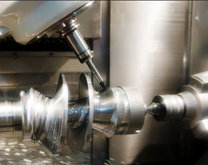 CNC Lathe in action