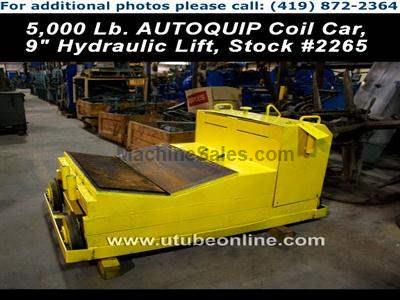 5,000 Lb. AUTOQUIP Coil Car, 9&quot; Hydraulic Lift