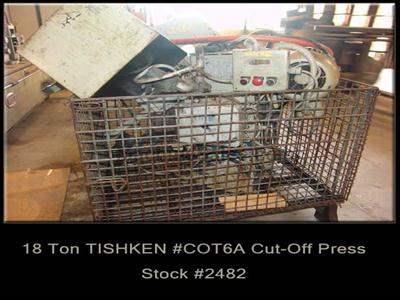 18 Ton TISHKEN #COT6A Cut-Off Press