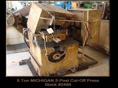 5 Ton MICHIGAN 2-Post Cut-Off Press