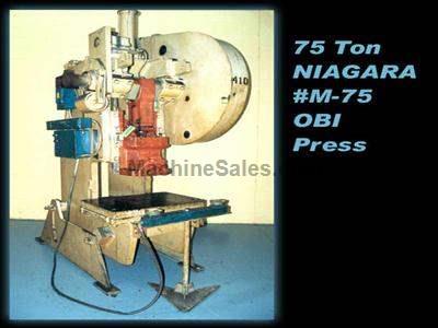 75 Ton NIAGARA #M-75 Press