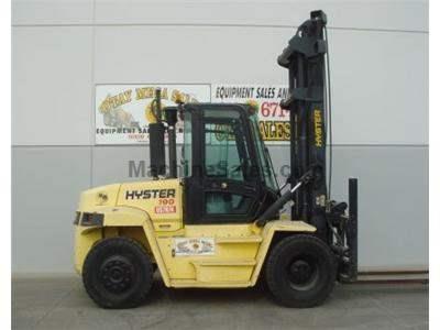 19000LB Forklift, Pneumatic Tires, Dually, 212.5 Inch Lift, Side Shift, Diesel, Low Hours