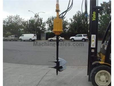 Backhoe Auger Attachment, Hydraulic Drive