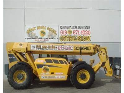 11000LB Telehandler Forklift, 55 Foot Reach, Auxiliary Hydraulics, Body Tilt, 4 Wheel Drive