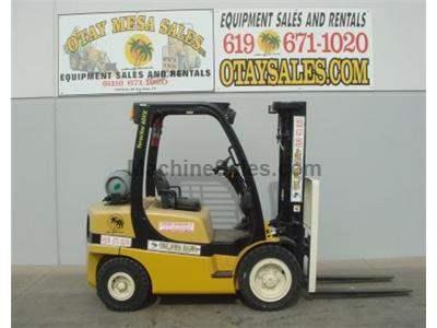 6000LB Forklift, OSHA Compliant, Tier 3, 3 Stage, Side Shift, Solid Pneumatic Tires