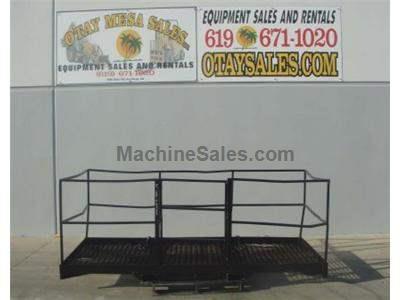 4x10 Foot Work Platform, Enclosed Basket