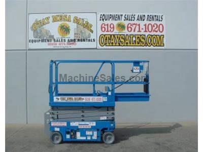 Electric Scissor Lift, 25 Foot Working Height, Narrow 30 Inch Width Fits Through Standard Doorways