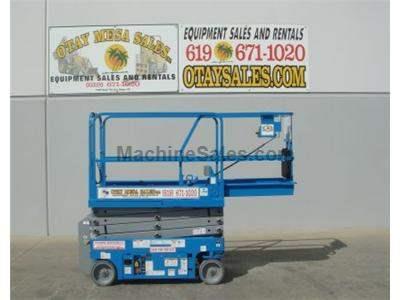 Electric Scissor Lift, 25 Foot Working Height, Narrow 30 Inch Width Fits Through Standard Doorways