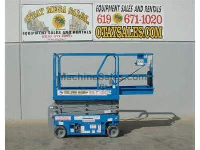 Electric Scissor Lift, 25 Foot Working Height, Narrow 30 Inch Width Fits Through Standard Doorways