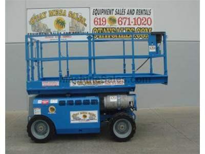 Rough Terrain Scissor Lift, 32 Foot Working Height, Deck Extension, Dual Fuel, Power to Platform