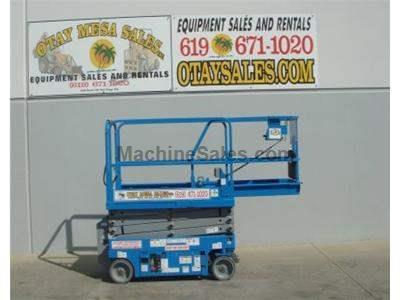 Electric Scissor Lift, 25 Foot Working Height, Narrow 30 Inch Width Fits Through Standard Doorways