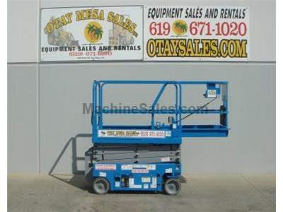 Electric Scissor Lift, 25 Foot Working Height, Narrow 30 Inch Width Fits Through Standard Doorways