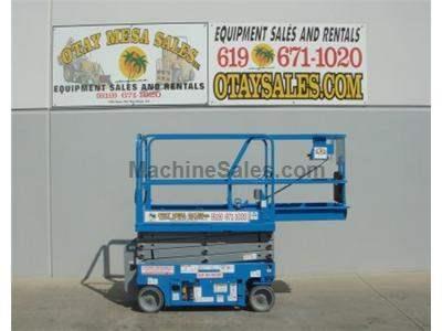 Electric Scissor Lift, 25 Foot Working Height, Narrow 30 Inch Width Fits Through Standard Doorways