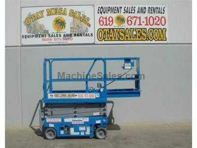 Electric Scissor Lift, 25 Foot Working Height, Narrow 30 Inch Width Fits Through Standard Doorways