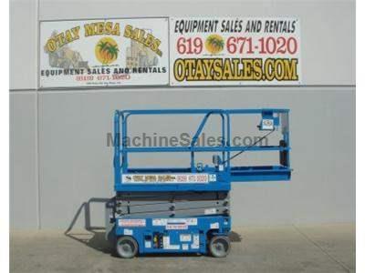 Electric Scissor Lift, 25 Foot Working Height, Narrow 30 Inch Width Fits Through Standard Doorways