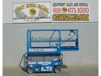 Electric Scissor Lift, 25 Foot Working Height, Narrow 30 Inch Width Fits Through Standard Doorways