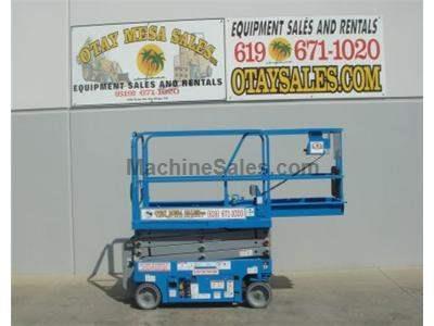 Electric Scissor Lift, 25 Foot Working Height, Narrow 30 Inch Width Fits Through Standard Doorways