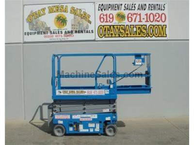 Electric Scissor Lift, 25 Foot Working Height, Narrow 30 Inch Width Fits Through Standard Doorways