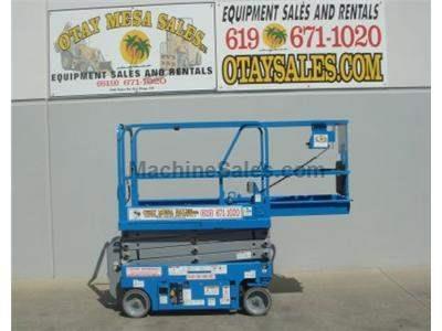 Electric Scissor Lift, 25 Foot Working Height, Narrow 30 Inch Width Fits Through Standard Doorways