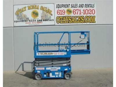 Electric Scissor Lift, 25 Foot Working Height, Narrow 30 Inch Width Fits Through Standard Doorways