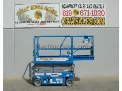 Electric Scissor Lift, 25 Foot Working Height, Narrow 30 Inch Width Fits Through Standard Doorways