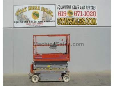 Electric Scissor Lift, Narrow 32 Inch Width, 25 Foot Working Height, Includes New Paint