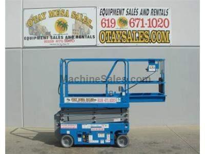 Electric Scissor Lift, 25 Foot Working Height, Narrow 30 Inch Width Fits Through Standard Doorways