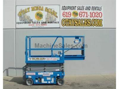 Electric Scissor Lift, 25 Foot Working Height, Narrow 30 Inch Width Fits Through Standard Doorways