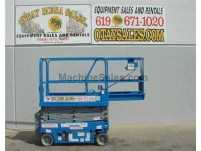 Electric Scissor Lift, 25 Foot Working Height, Narrow 30 Inch Width Fits Through Standard Doorways