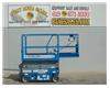 Electric Scissor Lift, 25 Foot Working Height, Narrow 30 Inch Width Fits Through Standard 