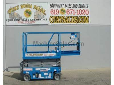 Electric Scissor Lift, 25 Foot Working Height, Narrow 30 Inch Width Fits Through Standard Doorways